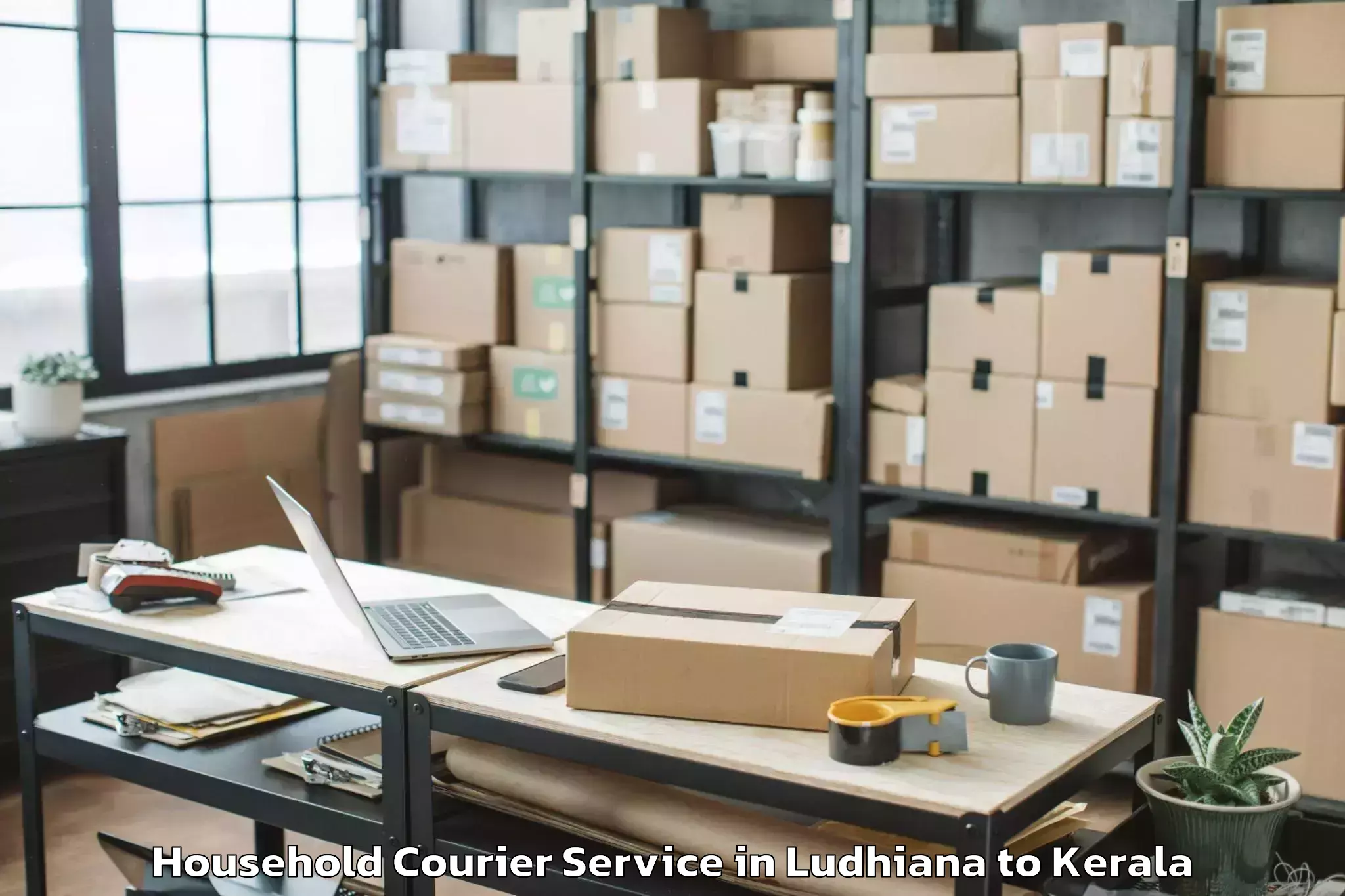 Quality Ludhiana to Kanjiramattom Household Courier